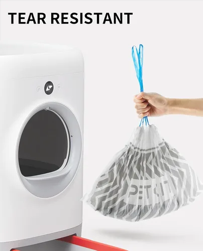 Vista 6 de PETKIT PuraX PuraMax - Bolsas de basura reemplazadas, 1 rollo, bolsas portátiles para contenedores de basura para gatos para caja de arena
