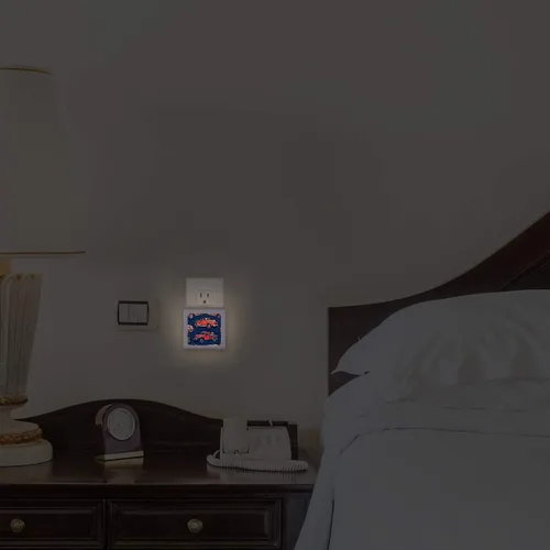 Vista 5 de Luz nocturna LED regulable con sensor automático del atardecer al amanecer, brillo ajustable, luz cálida, luz nocturna de encendido y apagado