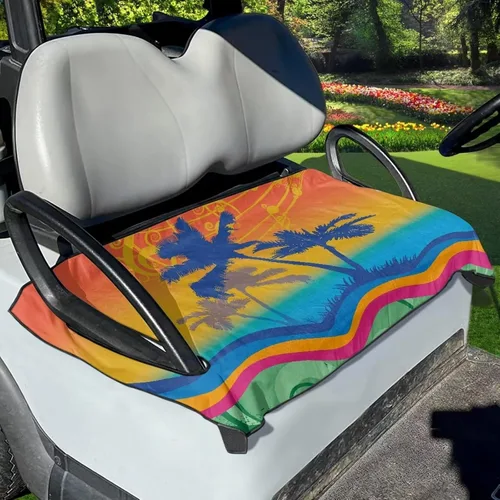 Vista 20 de Accesorios para carrito de golf, fundas de asiento para EZGO, ajuste universal, mantas de toalla de asiento para carrito de golf, fácil de instalar
