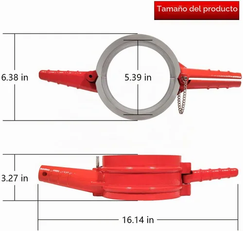 Vista 6 de 7040 Herramienta de compresor de anillo de pistón de 5.4 pulgadas para Cummins ISX/QSX 15, Caterpillar 3400, C-15, alternativa a PT-7040 5299448 Rojo