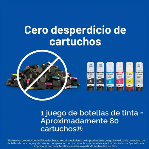Vista 8 de Epson 552 EcoTank Ink Botella de ultra alta capacidad cian (T552220-S) Funciona con ET-8500, 8550