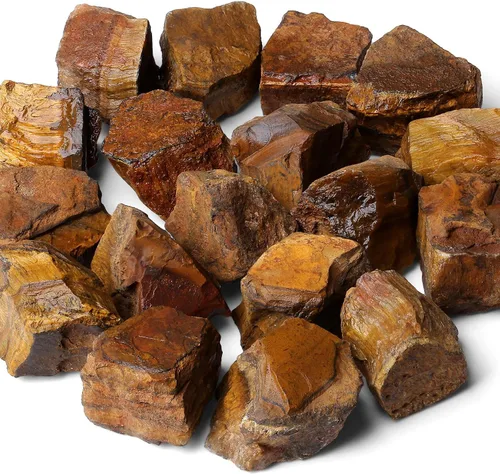 Vista 12 de MAIBAOTA Cristales Naturales a Granel Piedras de Cristal Curativo en Bruto de 1" Piedras Preciosas en Bruto Rugosas para Tamboreado, Pulido, Corte