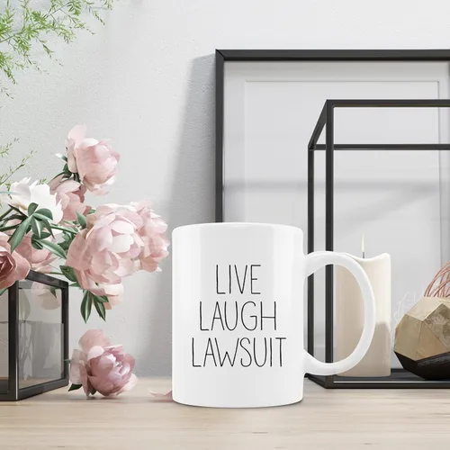 Vista 2 de OFlich Divertidos regalos de abogados taza de café para mujeres y hombres, regalos paralegales para estudiantes de derecho para mujeres abogadas