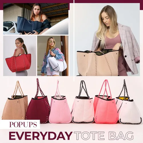 Vista 8 de POPUPS Bolsas grandes de neopreno - Bolsa de neopreno ligera y resistente al agua