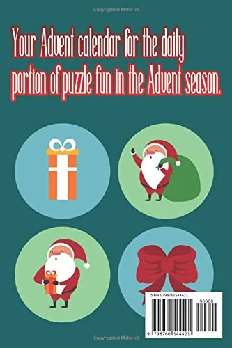 Vista 2 de Advent calendar Sudoku for adults 24 Advent gifts for Sudoku fans Christmas Countdown Book