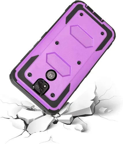 Vista 6 de Asuwish Funda híbrida para Moto G Power 2021, híbrida, a prueba de golpes, dura, a prueba de caídas, protección de cuerpo completo, accesorios
