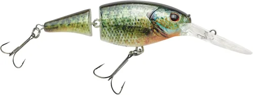 Vista 18 de Berkley Flicker Shad Jointed Fishing Hard Bait Negro plateado