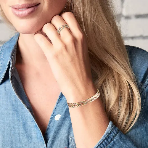 Vista 7 de Pulsera de cobre para mujer, traje de cobre puro, ajustable, tres colores, trenza, magnética, regalo de joyería Fashsion (0932 2040)