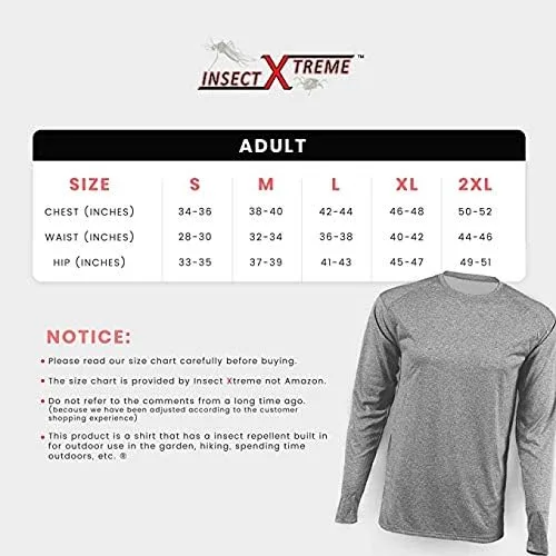 Vista 7 de Insect Xtreme Camisa de alto rendimiento para exteriores con tecnología repelente, RojoGris, L