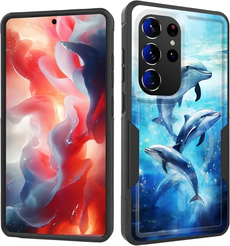 Vista 214 de Funda magnética para Galaxy A16 5G, [compatible con MagSafe] [protección contra caídas de grado militar] Funda resistente a prueba de golpes