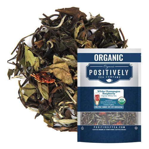 Vista 99 de Bolsas de hojas sueltas para té. Orgánicas por USDA. Positively Tea LLC.