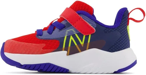 Vista 3 de New Balance Tenis unisex para correr con velcro para niños Rave V2