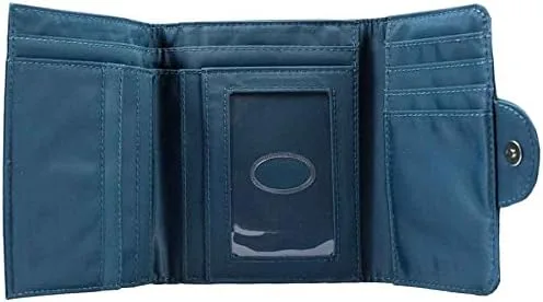 Vista 4 de Big Skinny Cartera delgada Trixie Trifold para mujer con capacidad para hasta 30 tarjetas