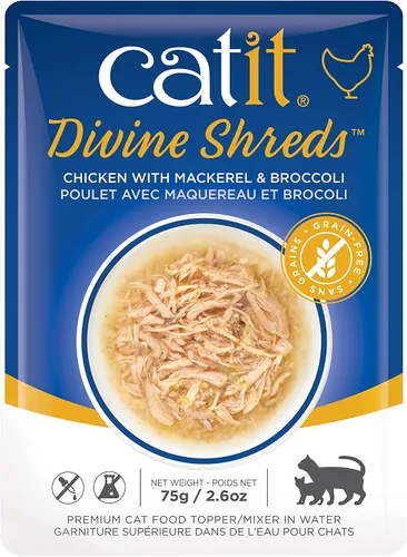 Vista 17 de Catit Divine Shreds Premium - Decoración de comida para gatos, pollo, paquete de 12