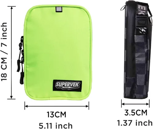 Vista 5 de SUPERVEK Sling Bag Mini PRO - Waterproof Zip, Fabric & Adjustable Fly Strap Crossbody Chest Shoulder For Men Women