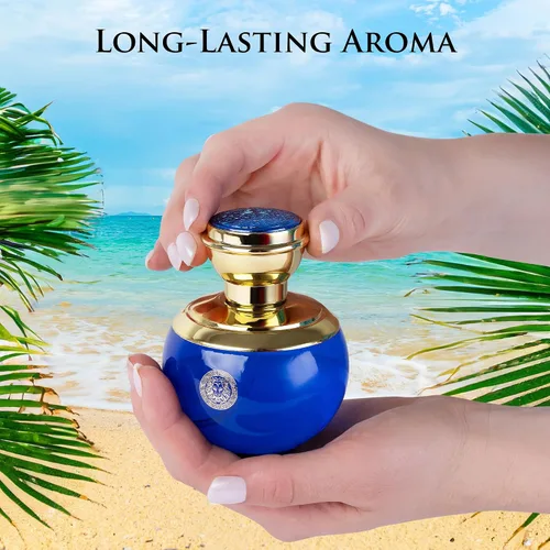 Vista 6 de Verse Deep Blue for Women EDP 3.4 fl oz - Acuerdos florales, afrutados y amaderados - Notas superiores de manzana, grosella negra y trébol aroma