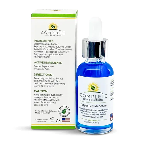 Vista 2 de Suero facial de péptido de cobre 1oz