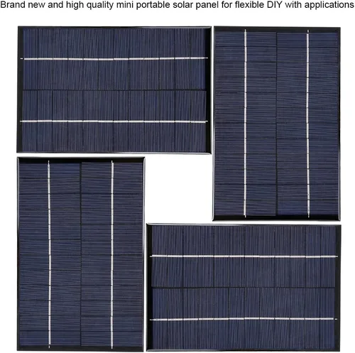 Vista 7 de Mini módulo portátil del panel solar 12V 4.2W DIY cargador de batería de polisilicio con eficacia alta