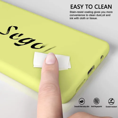 Vista 4 de Funda diseñada para Galaxy S10 Plus de 6.4 pulgadas, S10+ de gel de silicona líquida a prueba de golpes, funda de forro de tela de microfibra suave