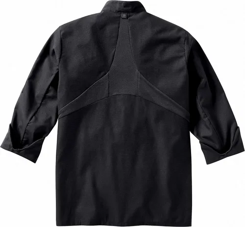 Vista 2 de Red Kap Abrigo de chef de manga larga con diez botones para mujer con Mimix y Oilblok