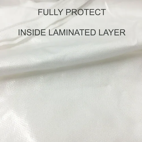 Vista 2 de Cobertor para colchón con cierre zipper, protección contra chinches y ácaros, hipoalergénico, Microfibra, Blanco, Completo