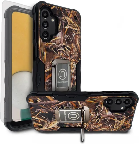Vista 9 de Compatible con Alcatel TCL 20 XE con protector de pantalla [soporte magnético para anillo de soporte de coche] Funda protectora de cuerpo completo