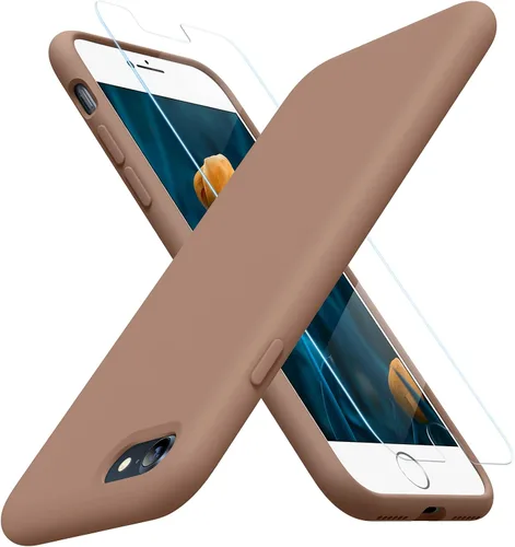 Vista 134 de Miracase Funda ultradelgada diseñada para iPhone SE 2022 (3ª generación)/iPhone SE 2020 (2ª generación)/iPhone 7/iPhone 8 con protector de pantalla