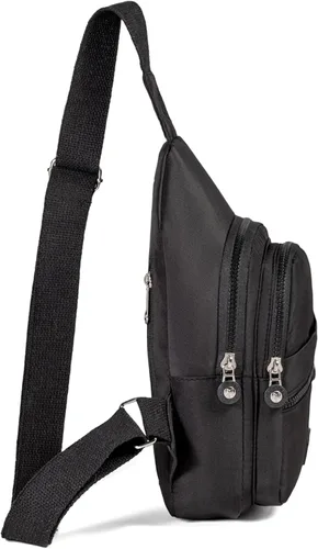 Vista 6 de EVANCARY - Mochila pequeña tipo bandolera para mujeres y hombres, mochila de pecho tipo bandolera para viajes, senderismo y actividades al aire libre