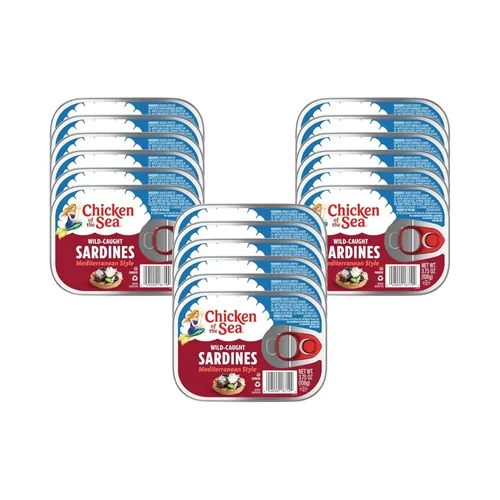 Vista 10 de Chicken of the Sea - Sardinas en salsa picante de Louisiana, 3.53 onzas. Paquete (Caja de 36), Sardinas capturadas en el medio silvestre