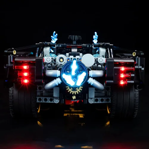 Vista 8 de Kyglaring Juego de luces LED compatibles con Lego Technic The Batman – Batmobile 42127 Kit de construcción – sin juego de Lego (versión clásica)