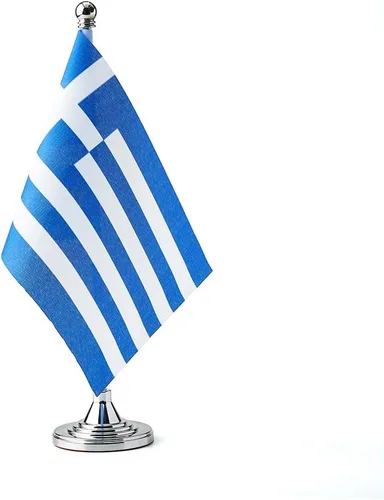 Vista 23 de Bandera argentina de Argentina, pequeña mini bandera argentina de escritorio, utilizada para mesa, oficina, aula, hogar, decoración de eventos