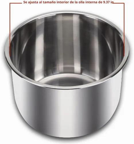 Vista 7 de Tapa de vidrio templado de 9.1 pulgadas para olla instantánea de 5/6 cuartos de galón, cubierta universal para olla a presión eléctrica con perilla