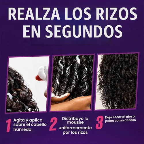 Vista 5 de EBIN NEW YORK Curl & Twist Xtreme - Mousse para rizos voluminizadores