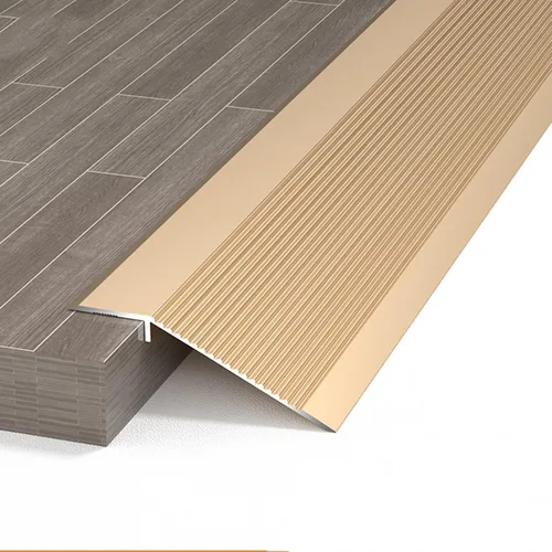 Vista 12 de Tiras autoadhesivas para cubrir el suelo, tira de umbral de transición de piso de aluminio de madera a azulejo, tira de puerta duradera y fácil