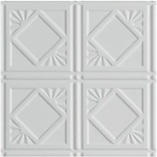 Vista 20 de FASÄDE Panel de techo decorativo de vinilo decorativo de estilo tradicional / patrón 4 de 2 x 4 pies en bronce bermudas (paquete de 5)