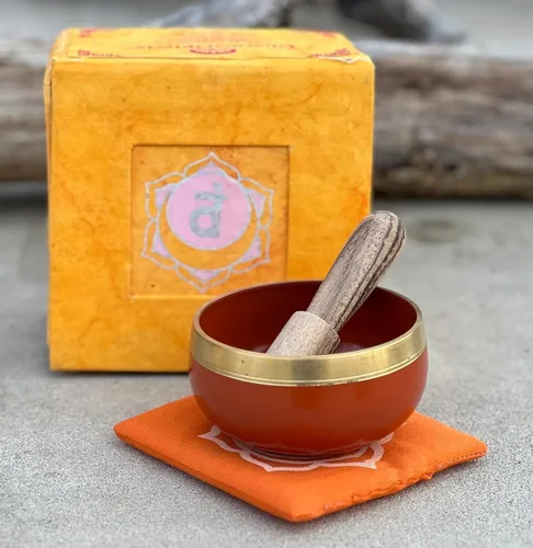 Vista 8 de Cuencos tibetanos con mazo y cojín (chakra corona)