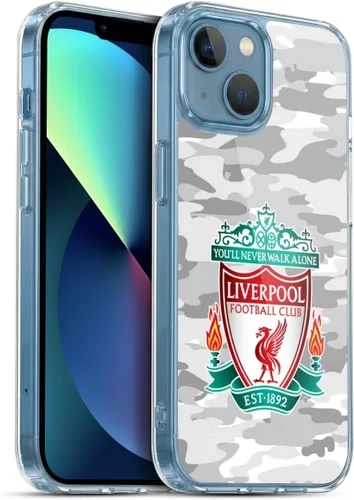 Vista 77 de Head Case Designs Funda de gel con licencia oficial del Liverpool Football Club Away Colourways Crest Camou [protección de grado militar] compatible
