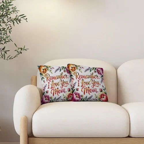Vista 4 de Moms Birthday Gift Ideas Farmhouse Pillow Covers 18X18 for Mom from Daughter Son Mom Valentines Gift Mama Bear Gifts for Mommy Pillow Case Cozy Room