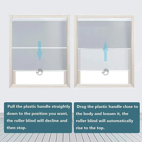 Vista 8 de Persilux Persianas Enrollables para Ventana Persianas sin Cordones para Ventana 100% Opacas Persianas Enrollables Protección UV Persianas de Ahorro