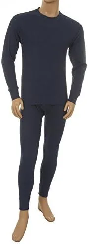 Vista 4 de Basico de los hombres 2pc Long John térmica ropa interior 100% algodón)