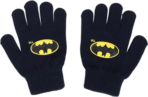 Vista 3 de Batman Classic Bat Signal - Conjunto de gorro y guantes para jóvenes, multicolor, Multi colorido