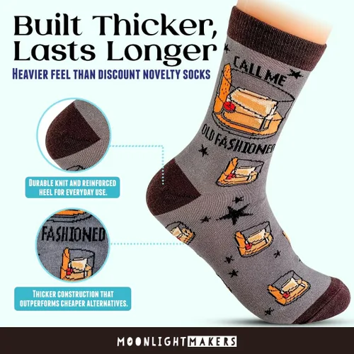 Vista 24 de Moonlight Makers Funny Colored Socks, Novelty Socks, Stocking Stuffer, Unisex Socks