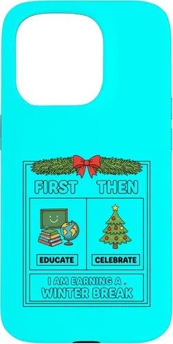 Vista 14 de Literary Teacher First Then Educate Celebrate I Am Earning Case for iPhone 17