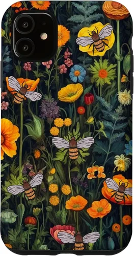 Vista 8 de Bees and Wildflowers Funda para iPhone 17