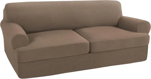 Vista 62 de Turquoize Funda para sillón con cojín en forma de T para sala de estar, funda elástica para sofá, funda suave para sillón, fundas de muebles