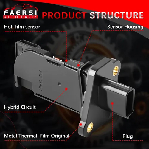 Vista 146 de Medidor de sensor de flujo de aire masivo MAF compatible con Ford con E-150 4.6L, 5.4L 2004-2014, para Ford E-150 Club Wagon 5.4L Reemplazo