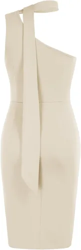 Vista 2 de GRACE KARIN Vestidos de cóctel sexy sin mangas para mujer, 2023, con cuello halter fruncido, envolvente, vestidos de tubo para fiesta