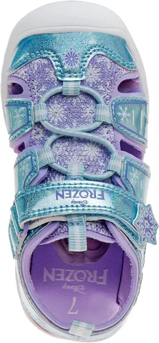 Vista 4 de Disney Girls Frozen Summer Light Up Sandals - Outdoor Slip-on Quick Dry Waterproof (ToddlerLittle Kid)