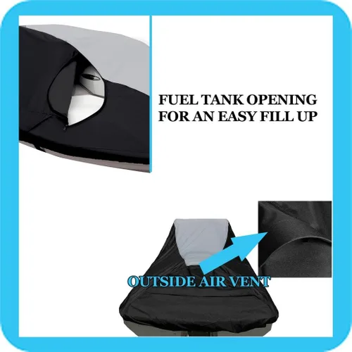 Vista 6 de Funda para moto acuática súper resistente, compatible con Waverunner PWC, Yamaha VX Cruiser 2015-2021 2022