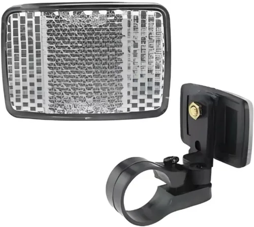 Vista 3 de Kit de 8 reflectores delanteros y traseros de bicicleta, kit de reflectores de radios de rueda de bicicleta, con campana de bicicleta de aluminio